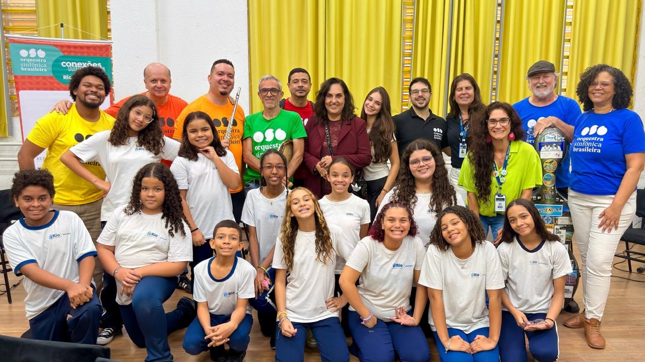 Escola Municipal Roberto Burle Marx, no Rio2, recebe apresentações da Orquestra Sinfônica Brasileira