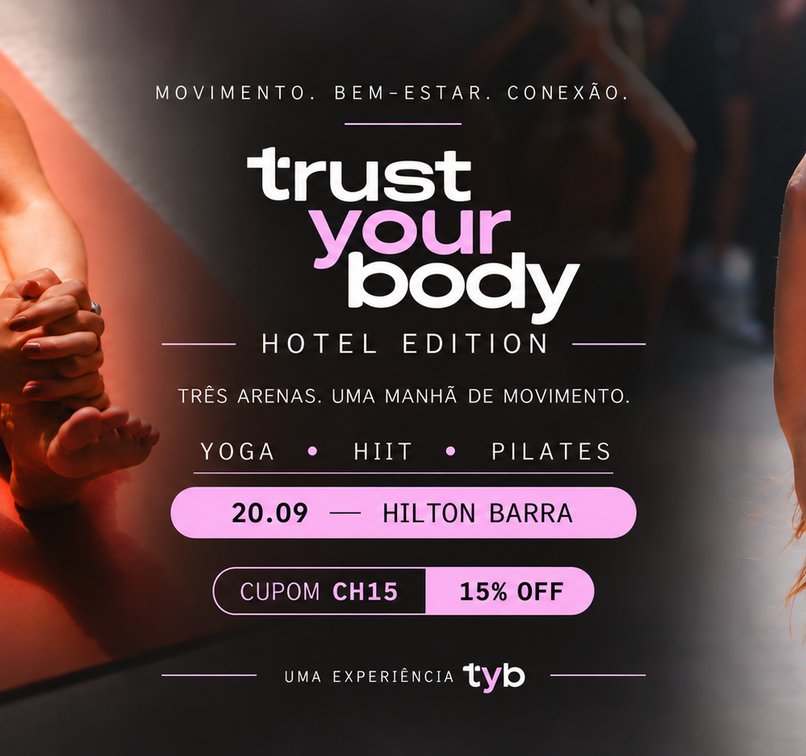 Festival de Wellness criado na Itália, Trust Your Body, chega no Hilton Barra Rio de Janeiro