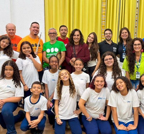 Escola Municipal Roberto Burle Marx, no Rio2, recebe apresentações da Orquestra Sinfônica Brasileira