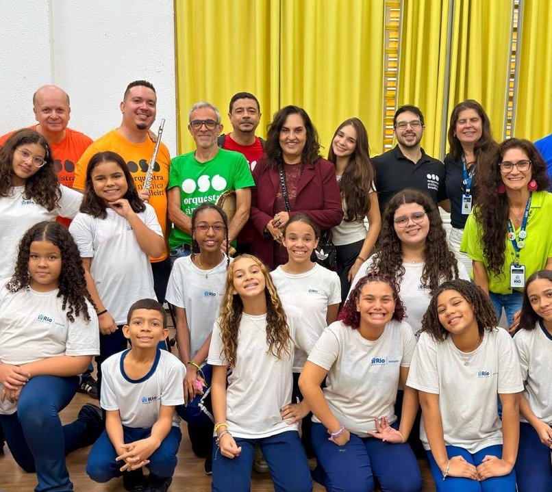Escola Municipal Roberto Burle Marx, no Rio2, recebe apresentações da Orquestra Sinfônica Brasileira