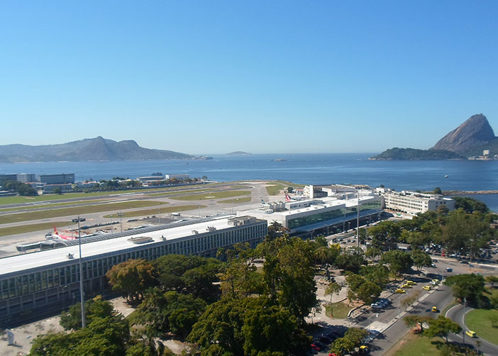 Vista aeroporto Santos Dumont